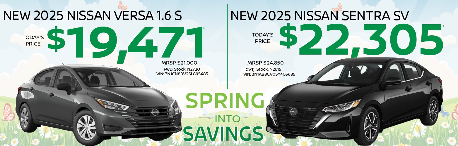 2025 Versa and Sentra Models